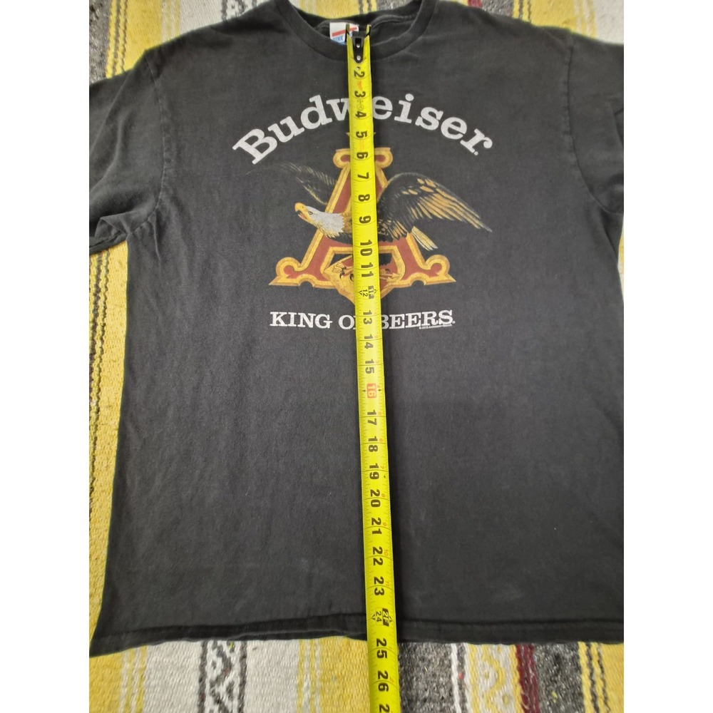 Vintage Budweiser King of Beers Black T-Shirt Size M Breweriana Beer Theme Tee - Picture 6 of 10